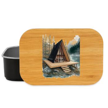 Aframe Lake Retreat - Lunch Box - black - Front