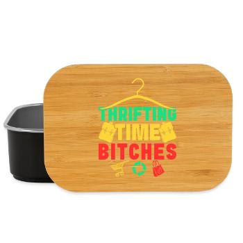 Thrift Shopper Thrifting Time Bitches Thrift Store - Lunch Box - Schwarz - Vorne