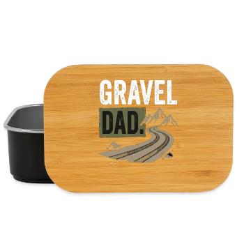 Gravel Dad Bicycle Offroad Dad - Lunch Box - black - Front