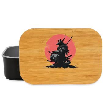 Wolf-Samurai auf Red Sun - Lunch Box - Schwarz - Vorne