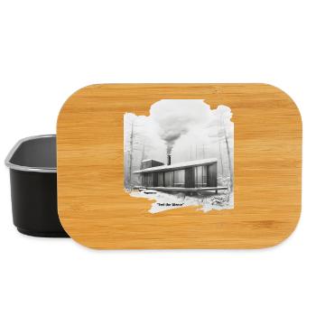 Silent Winter Modern Cabin - Lunch Box - black - Front