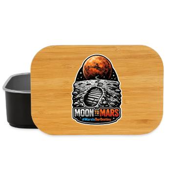 Allons sur Mars. Mission d’exploration de Mars - Boîte à goûter - noir - Devant