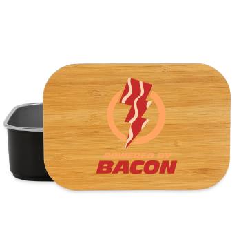 Angetrieben von Bacon Lightning Bolt - Lunch Box - Schwarz - Vorne