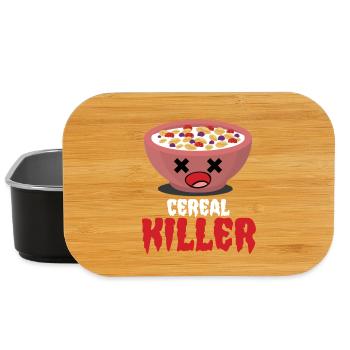 Cereal Killer Frühstück Humor Pun - Lunch Box - Schwarz - Vorne