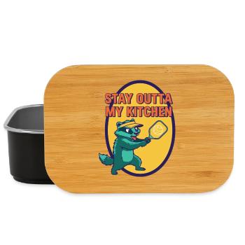 Pickleball Funny Player Stay Outta My Kitchen - Lunch Box - black - Front