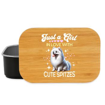 Spitz Zwergspitz Mädchen - Lunch Box - Schwarz - Vorne