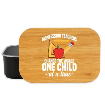 Mitarbeiter der Montessori-Lehrerschule - Lunch Box - Schwarz - Vorne