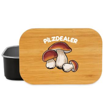  Pilzdealer Lustige Pilzillustration für - Lunch Box - Schwarz - Vorne