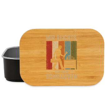Mir reichts Ich geh schrauben Vintage Schrauber - Lunch Box - Schwarz - Vorne