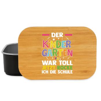 Kita Erste Klasse Schüler Kindergarten - Lunch Box - Schwarz - Vorne