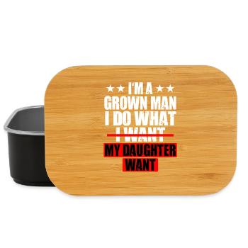 Stolzer Vater Der Tochter Der Coolste Vater - Lunch Box - Schwarz - Vorne