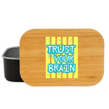 Faites confiance à votre cerveau - Boîte à goûter - noir - Devant