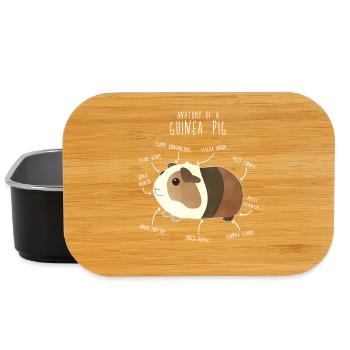 Guinea Pig Anatomy - Lunch Box - black - Front