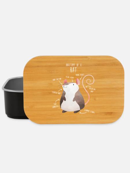Golden Retriever Dog Anatomy - Lunch Box - black