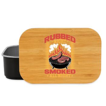 BBQ Grilling Meat Smoking Barbecue - Lunch Box - black - Front