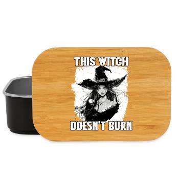 Witch Costume Women's Halloween Party Gift Witches T - Lunch Box - black - Front
