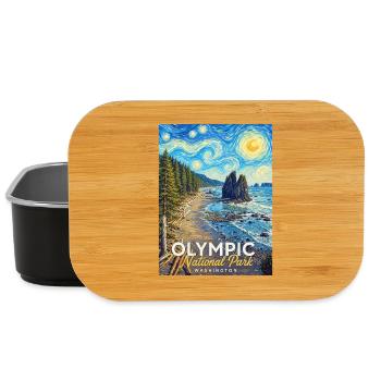  National Park Kunststurm Washington - Lunch Box - Schwarz - Vorne