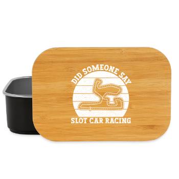 Slotrace Did Someone Say Slot Car Racing Gift - Lunch Box - Schwarz - Vorne