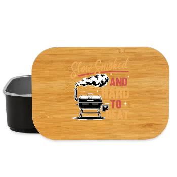BBQ Grilling Meat Smoking Barbecue - Lunch Box - black - Front