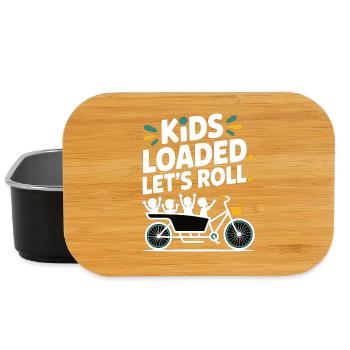 Kids Loaded Lets Roll Cargo Bike - Lunch Box - black - Front