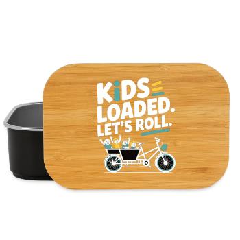 Kids Loaded Lets Roll Cargo Bike - Lunch Box - black - Front