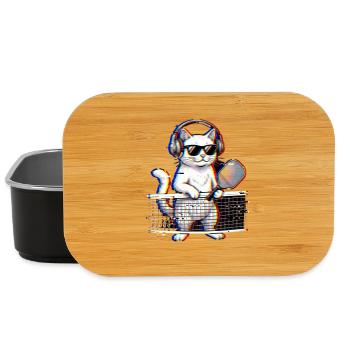  Funny Was That Out? Retro Pickleball Paddle - Lunch Box - Schwarz - Vorne