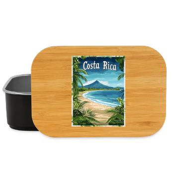 Paysage des plages tropicales du Costa Rica - Boîte à goûter - noir - Devant
