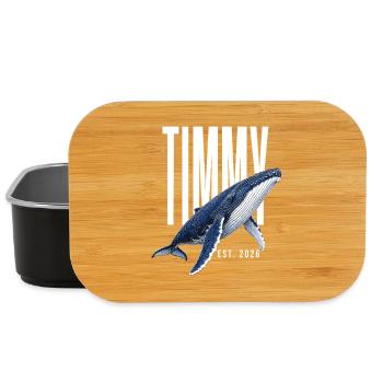 Timmy Wal Est 2026 Buckelwal Shirt - Lunch Box - Schwarz - Vorne