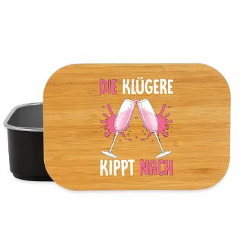 Die Klügere Kippt Nach - Lunch Box - Schwarz - Vorne