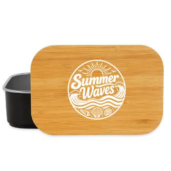 summer waves - Lunch Box - black - Front