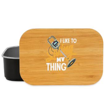I Like To Swing My Thing Sondeln Spruch - Lunch Box - Schwarz - Vorne