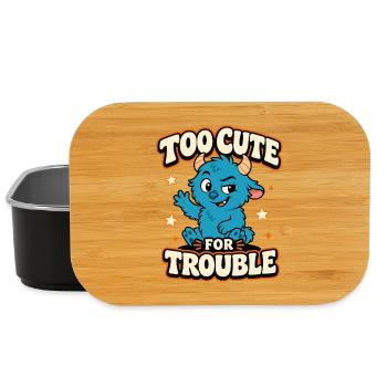 Too Cute For Trouble Monster - Lunch Box - black - Front