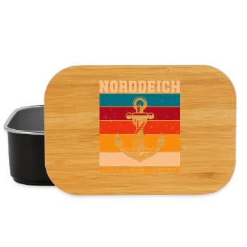 NORDDEICH WHERE MY HEART IS ANCHORED Funny - Lunch Box - black - Front