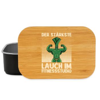 Gewichtheben DER STÄRKSTE LAUCH IM FITNESSSTUDIO - Lunch Box - Schwarz - Vorne