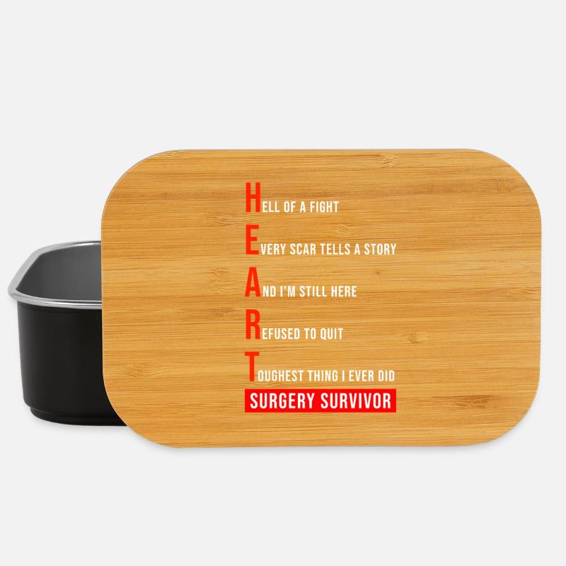 I Survived Open Heart Surgery - Lunch Box - black