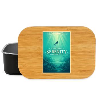 Immerse yourself in peace | Diving - Lunch Box - black - Front