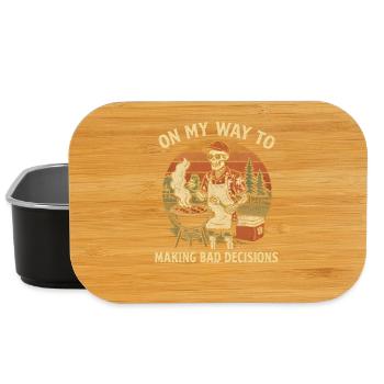 Grilling Humor On My Way To Making Bad Decisions - Lunch Box - black - Front