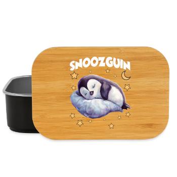 Penguin Pajamas Snoozguin Late Riser Sleepy Caps - Lunch Box - black - Front