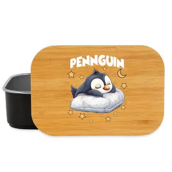 Pennguin Penguin Pajama Morning Grouch Late Riser - Lunch Box - black - Front