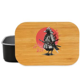 Samurai-Krähe in Rüstung - Lunch Box - Schwarz - Vorne