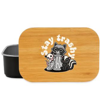 Stay Trashy Waschbär Opossum Stinktier - Lunch Box - Schwarz - Vorne