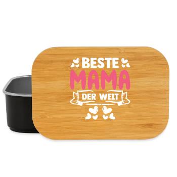 Beste Mama der Welt - Lunch Box - Schwarz - Vorne