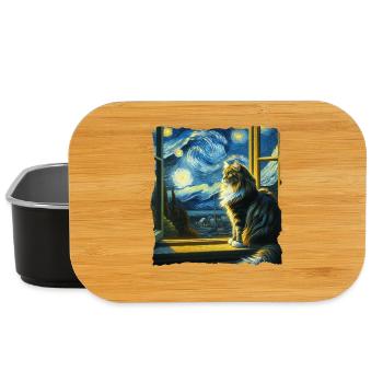 Maine Coon Starry Night - Lunch Box - black - Front