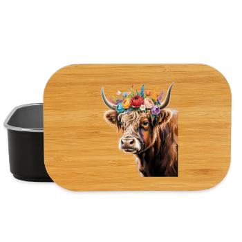 Kuh - Lunch Box - Schwarz - Vorne