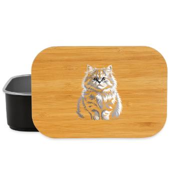 Katze - Lunch Box - Schwarz - Vorne