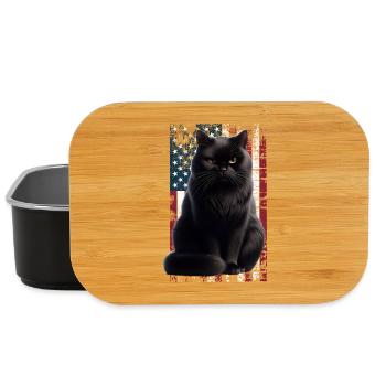 Grumpy Black Cat US Schwarze Katze - Lunch Box - Schwarz - Vorne