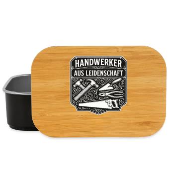Handwerker Leidenschaft Qualität Tradition - Lunch Box - Schwarz - Vorne