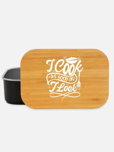 I cook as good as I look - Lunch Box - Schwarz