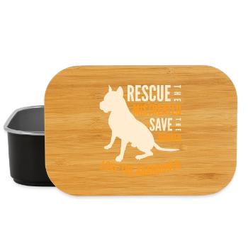 Rettung des verlassenen Hundes Emblem - Lunch Box - Schwarz - Vorne