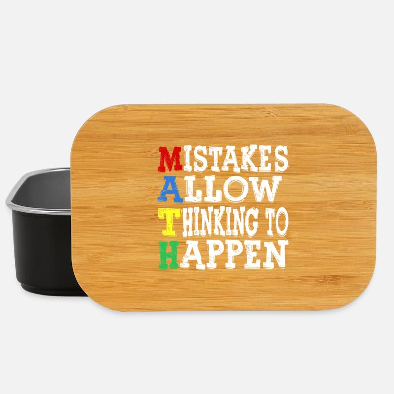 Mistakes Allow Thinking To Happen - Lunch Box - black
